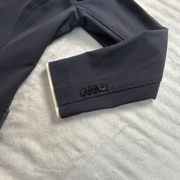 Charles Ancona Womens Equestrian Blazer Jacket Size 10 Navy Blue Italian Fabric - Picture 7 of 15